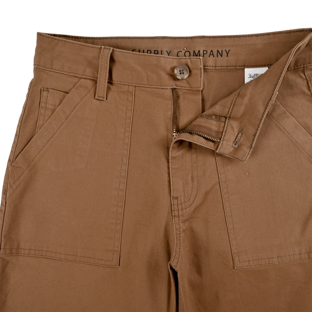 Pantalón Casual Para Dama Supply Woman Straight Fit 5538 Café