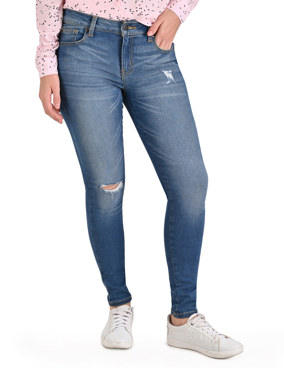Pantalón Vaquero Supply Woman Skinny 2307 Azul Plumbago