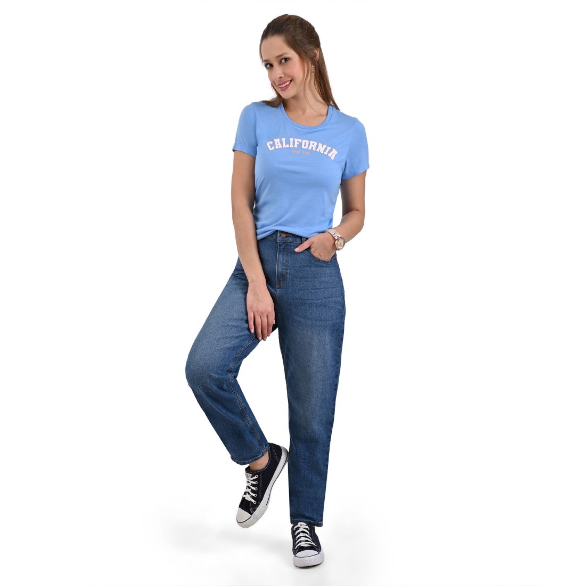 Pantalon Supply Woman Boyfriend 2944 Azul Zafiro