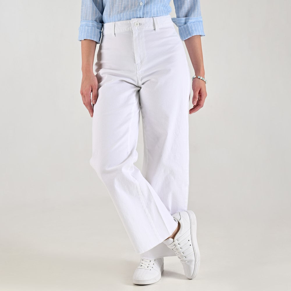 Jeans Supply Woman Straight 5538 Blanco