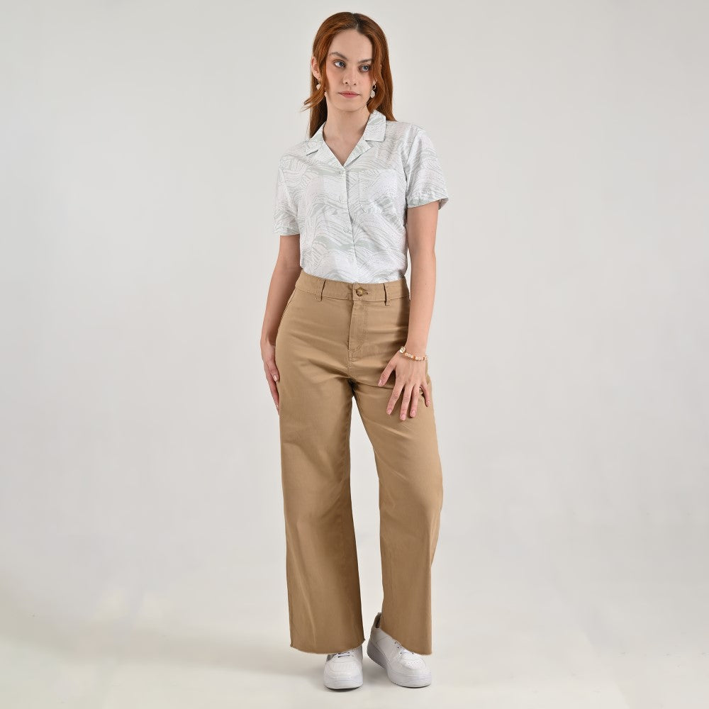 Jeans Supply Woman Straight 5538 Kaki