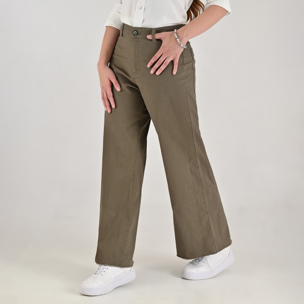 Jeans Supply Woman Straight 5538 Verde Musgo