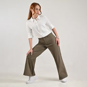 Jeans Supply Woman Straight 5538 Verde Musgo