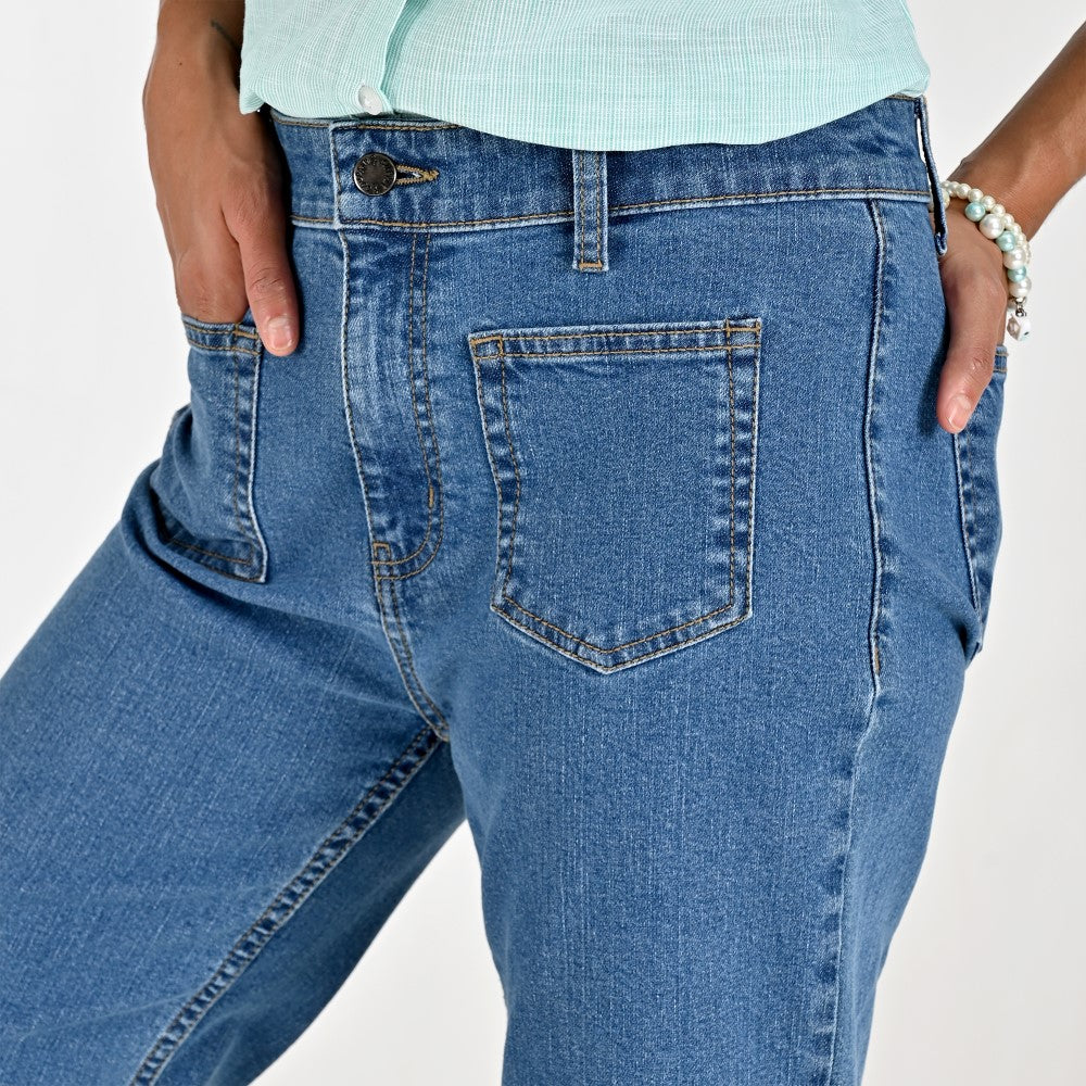 Jeans Para Dama Supply Woman Regular Fit 2384 Azul Plumbago