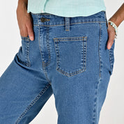 Jeans Para Dama Supply Woman Regular Fit 2384 Azul Plumbago