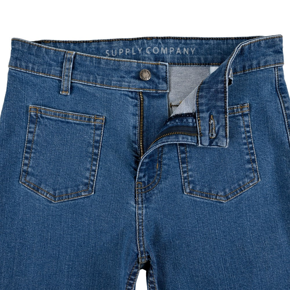 Jeans Para Dama Supply Woman Regular Fit 2384 Azul Plumbago