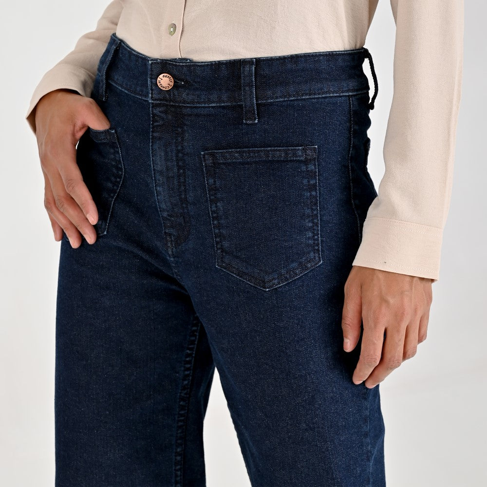 Jeans Para Dama Supply Woman Regular Fit 2384 Azul Marino