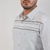 Camisa Yale Para Caballero Cenefa Manga Corta Classic Fit 4715 Arena