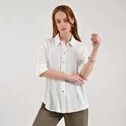 Blusa camisera Supply Woman Manga larga 5541 Natural