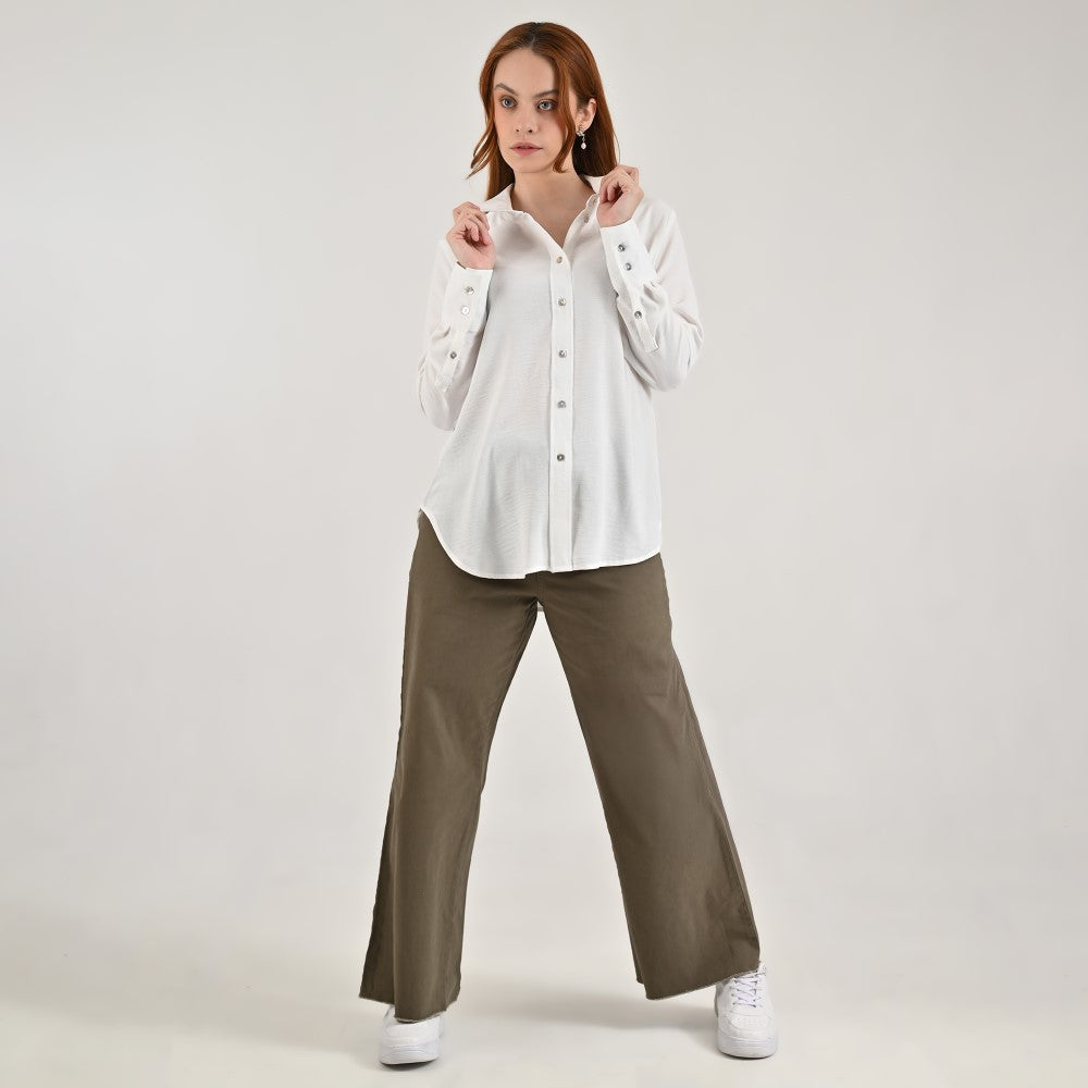 Blusa camisera Supply Woman Manga larga 5541 Natural