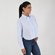 Blusa Para Dama Supply Woman Manga Larga 8154 Azul