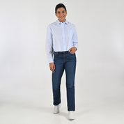 Blusa Para Dama Supply Woman Manga Larga 8154 Azul