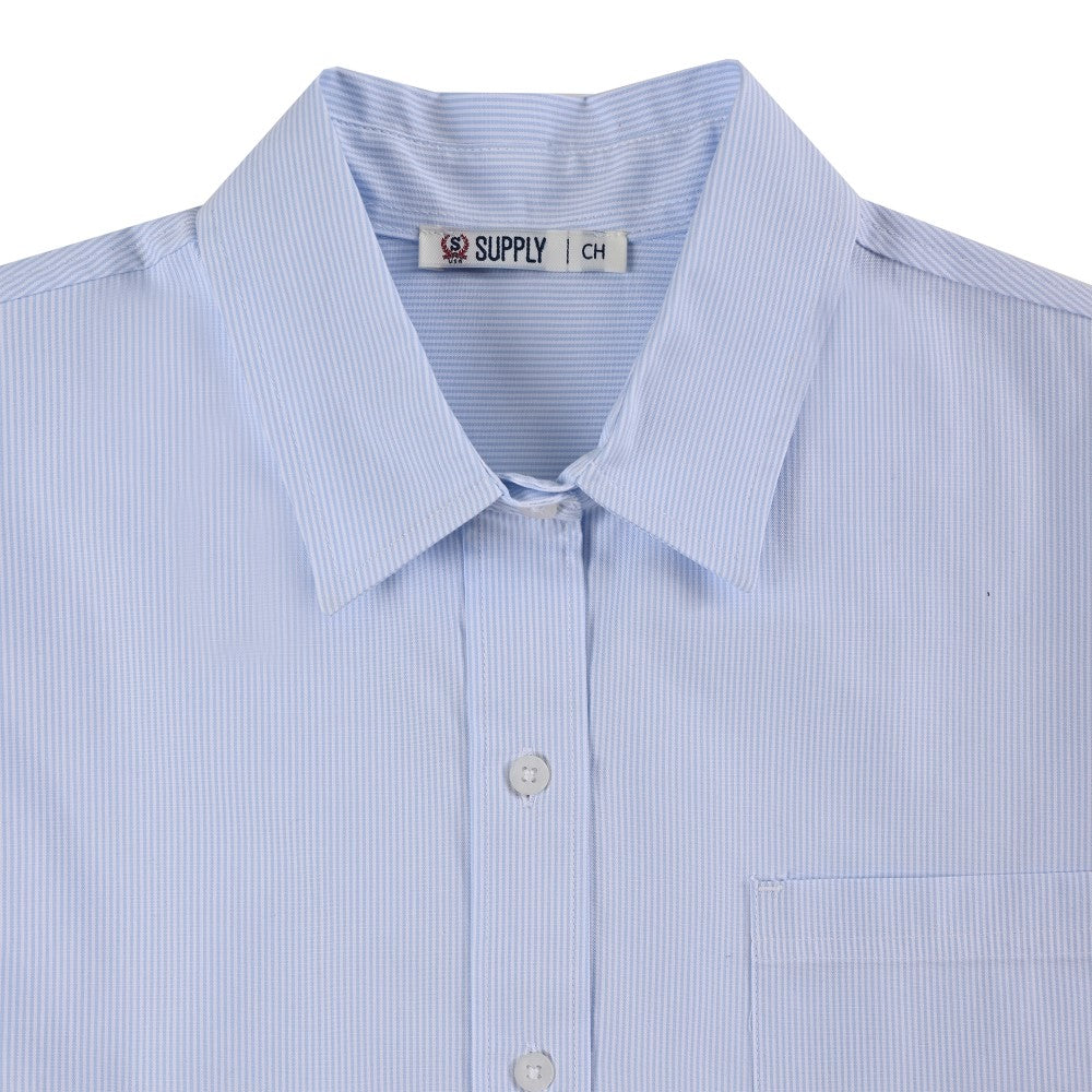 Blusa Para Dama Supply Woman Manga Larga 8154 Azul