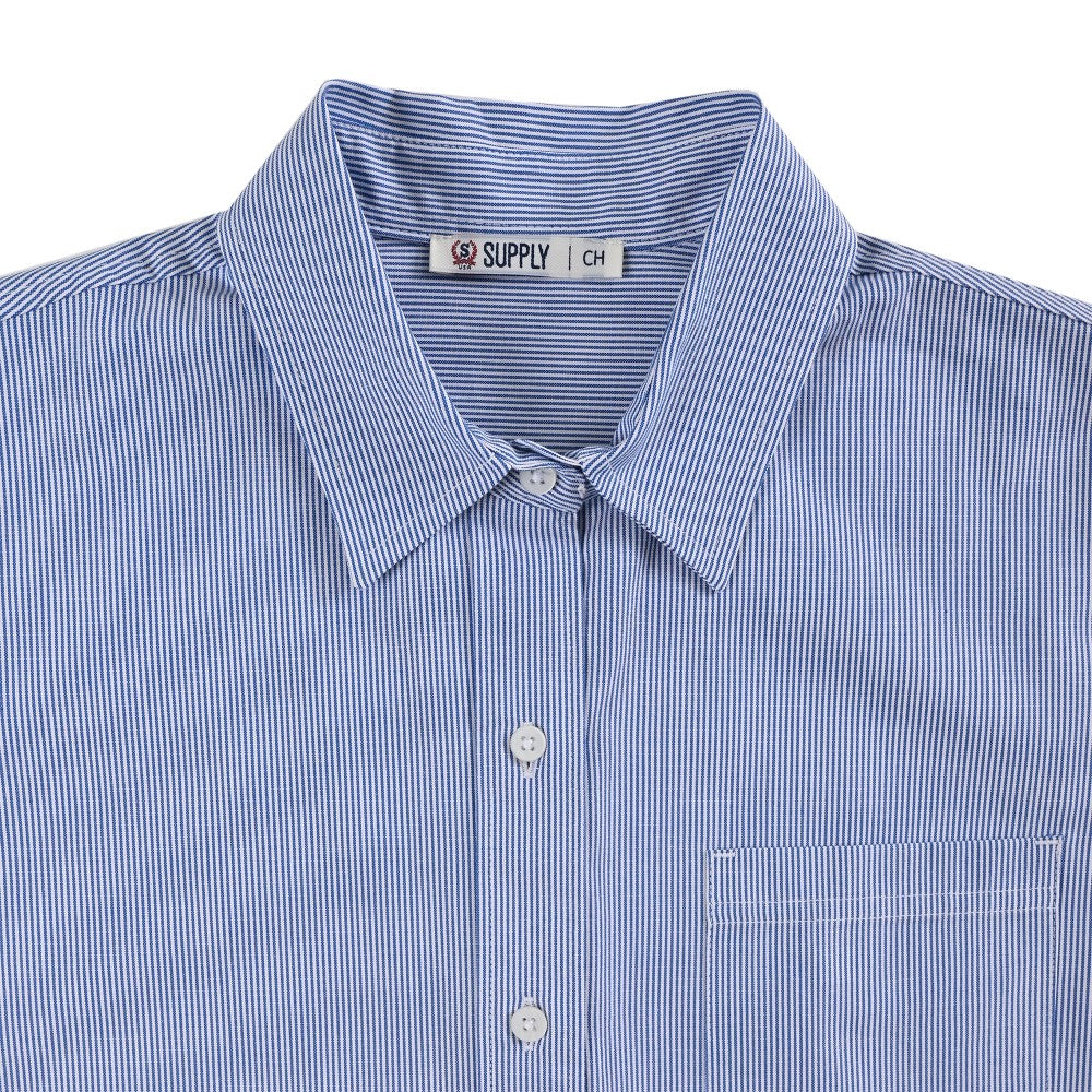 Blusa Para Dama Supply Woman Manga Larga 8154 Azul Plumbago