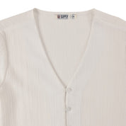 Blusa Para Dama Supply Woman Manga Larga Escote V 3721 Blanco