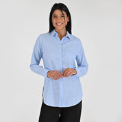 Blusa Para Dama Supply Woman Manga Larga Camisera 7981 Azul