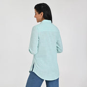 Blusa Para Dama Supply Woman Manga Larga Camisera 7981 Verde