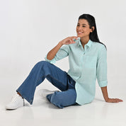 Blusa Para Dama Supply Woman Manga Larga Camisera 7981 Verde
