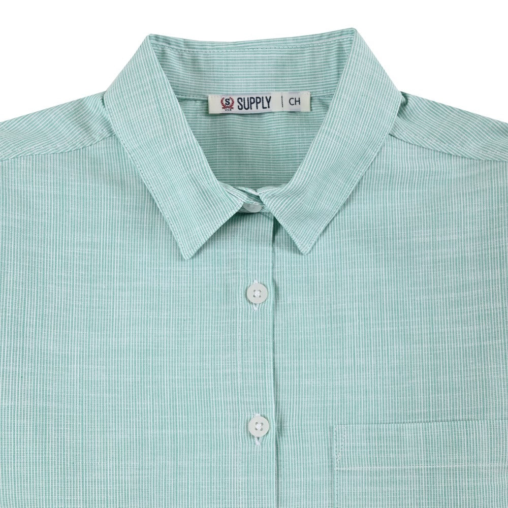 Blusa Para Dama Supply Woman Manga Larga Camisera 7981 Verde