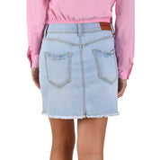 Falda corta Supply Company de Mezclilla Azul Plumbago