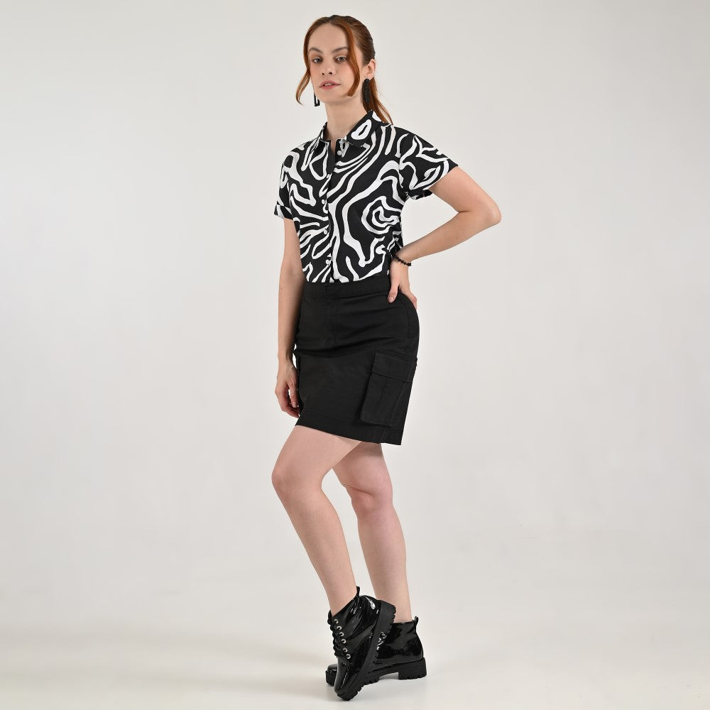 Falda cargo Supply Woman Corta 7276 Negro