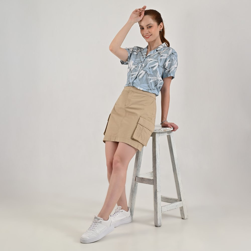 Falda cargo Supply Woman Corta 7276 Beige