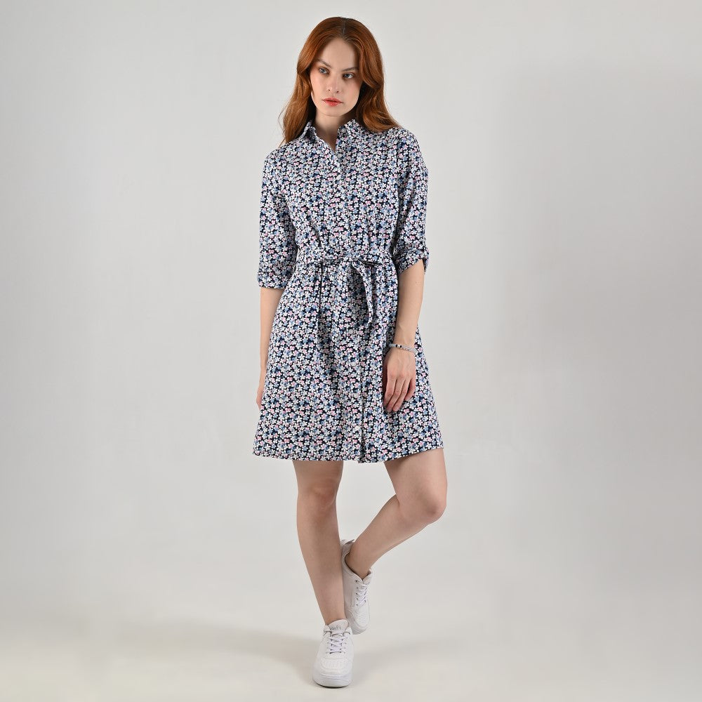 Vestido Camisero Supply Woman Manga 3/4 7727 Azul marino