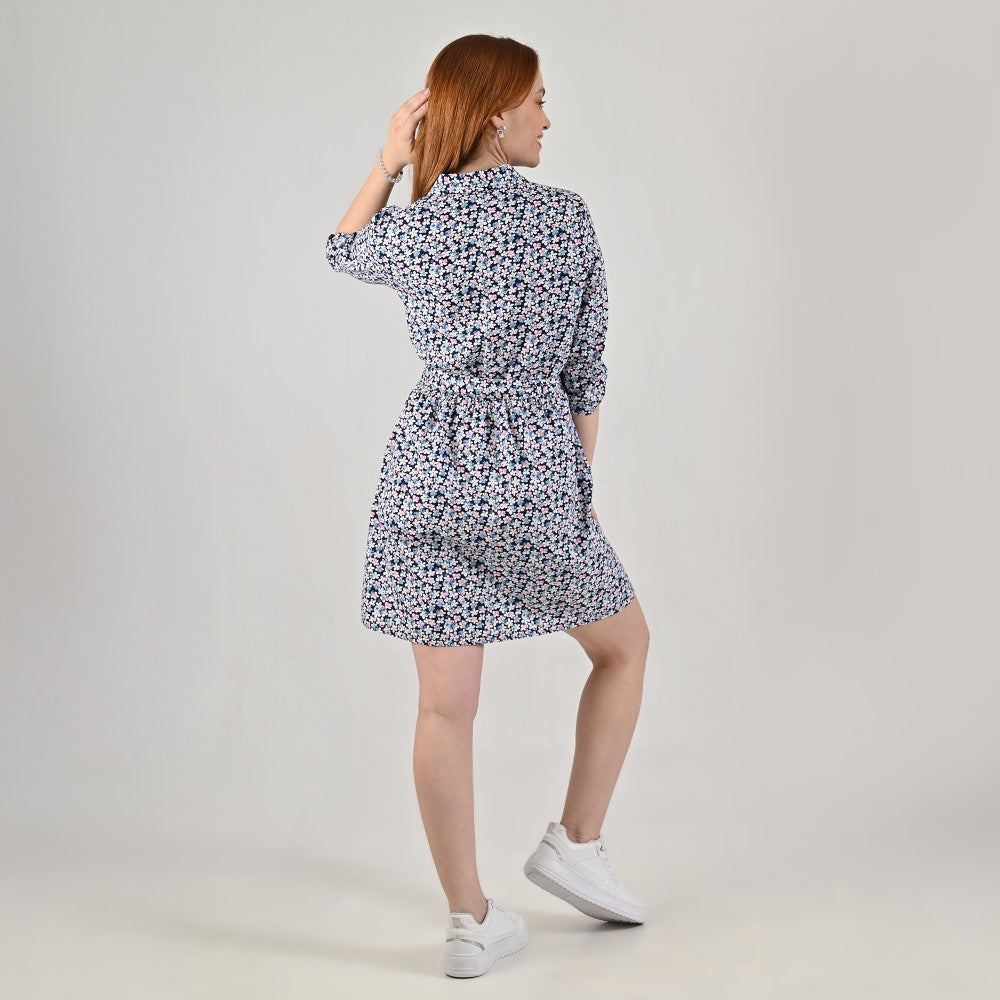 Vestido Camisero Supply Woman Manga 3/4 7727 Azul marino