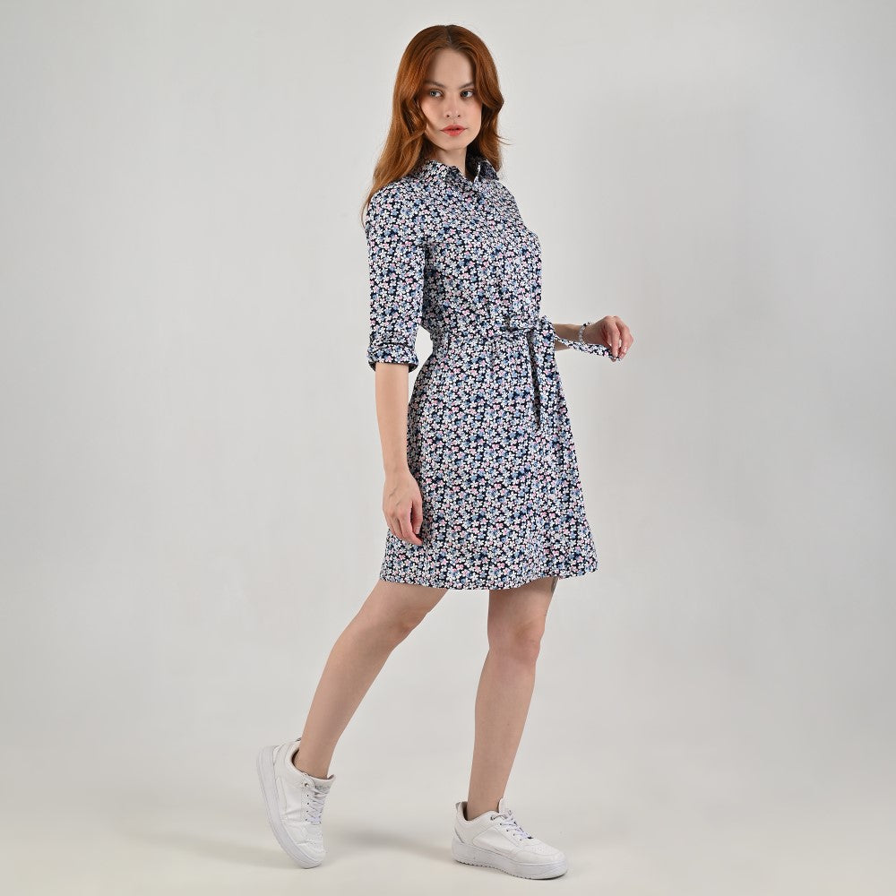 Vestido Camisero Supply Woman Manga 3/4 7727 Azul marino