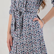 Vestido Camisero Supply Woman Manga 3/4 7727 Azul marino