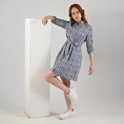 Vestido Camisero Supply Woman Manga 3/4 7727 Azul marino