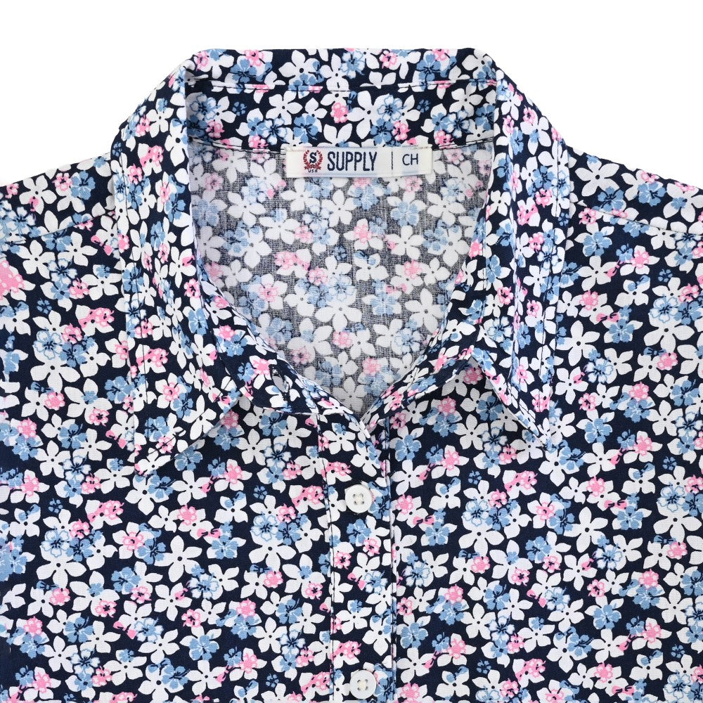 Vestido Camisero Supply Woman Manga 3/4 7727 Azul marino