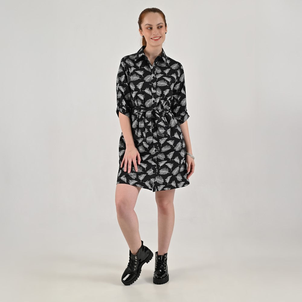 Vestido Camisero Supply Woman Manga 3/4 7730 Negro