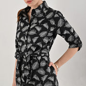Vestido Camisero Supply Woman Manga 3/4 7730 Negro