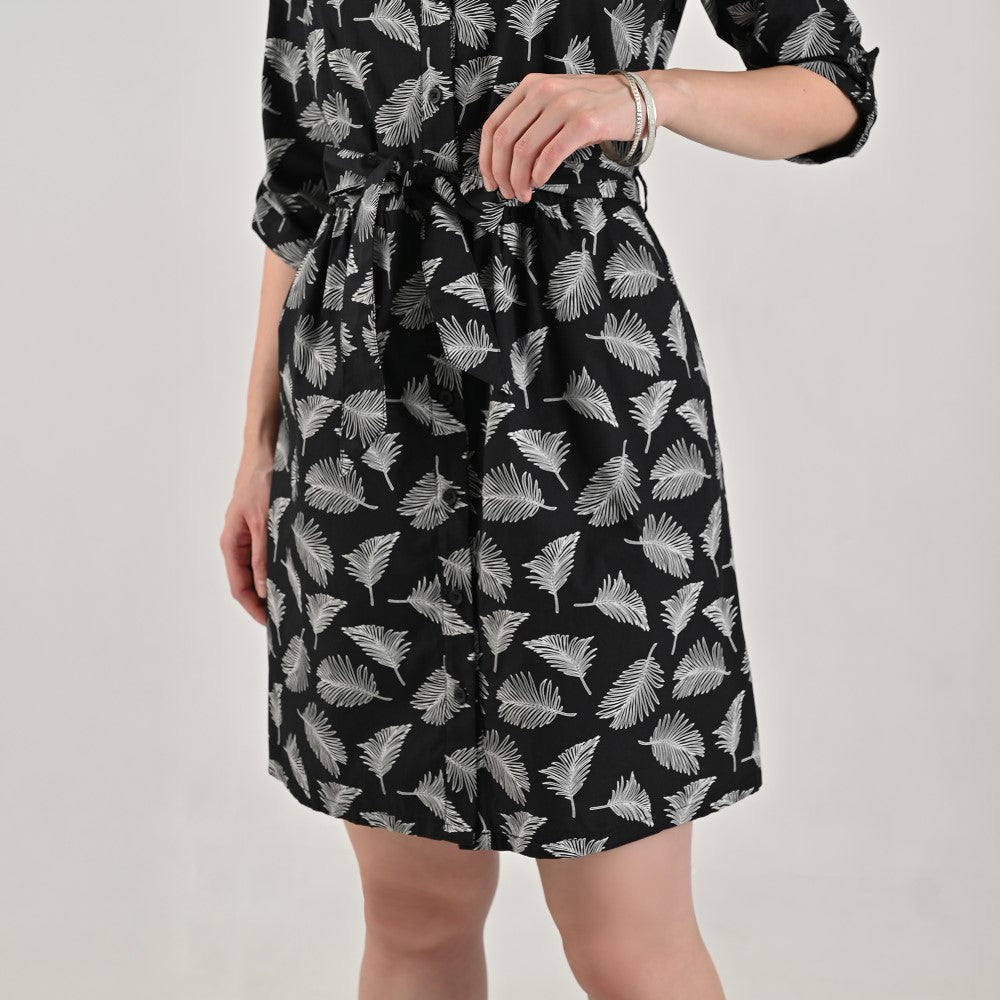 Vestido Camisero Supply Woman Manga 3/4 7730 Negro