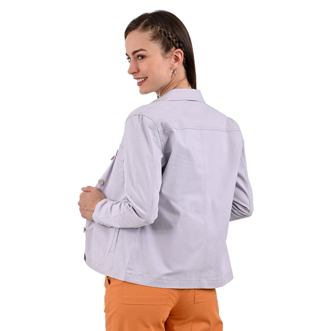 Chamarra Casual Supply Company con botones Lila