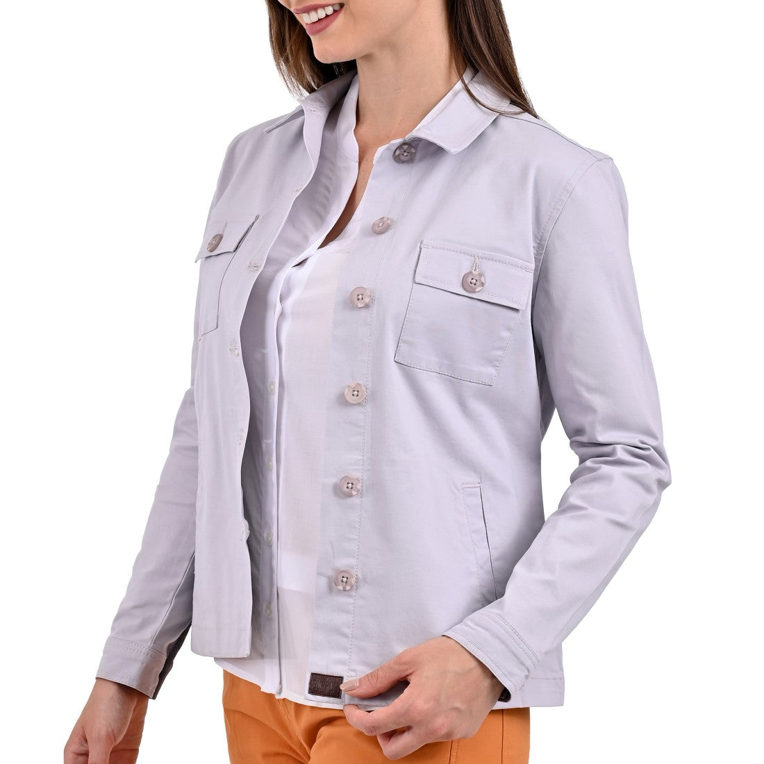 Chamarra Casual Supply Company con botones Lila