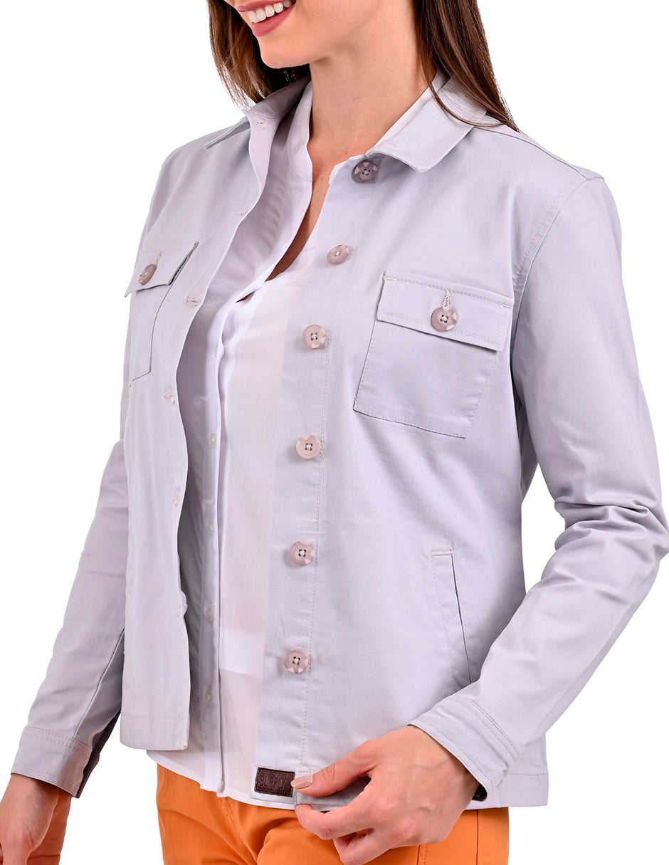 Chamarra de Gabardina Supply Woman 0894 Lila