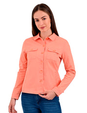 Chamarra de Gabardina Supply Woman 0894 Mamey