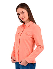 Chamarra de Gabardina Supply Woman 0894 Mamey