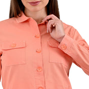 Chamarra Casual Supply Company con botones Mamey