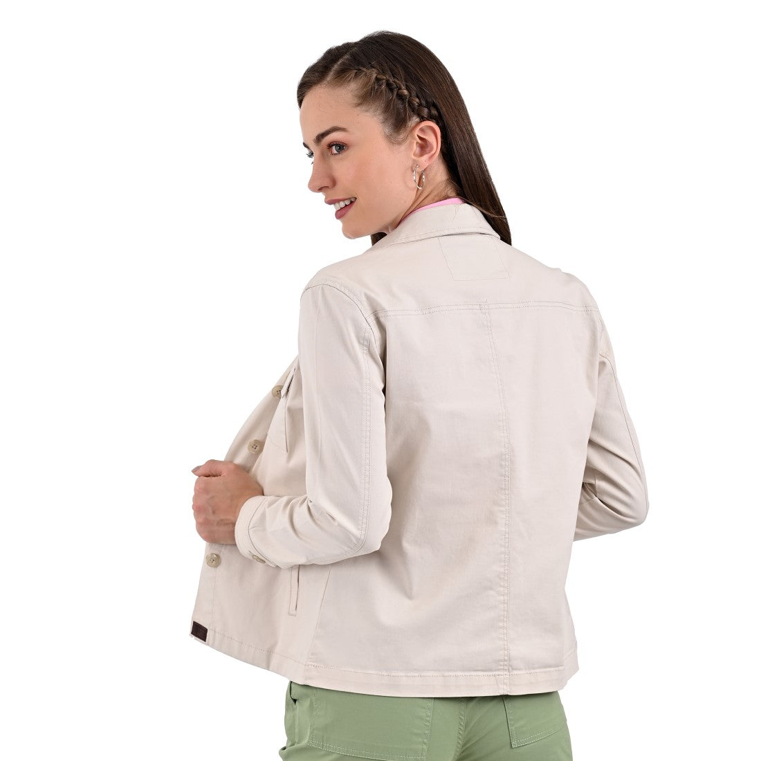 Chamarra Casual Supply Company con botones Beige