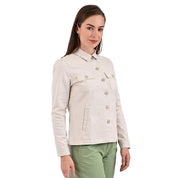 Chamarra Casual Supply Company con botones Beige