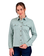 Chamarra de Gabardina Supply Woman 0894 Verde Laurel