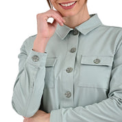 Chamarra Casual Supply Company con botones Verde