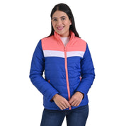 Chamarra Supply Company con forro de cierre Azul/Rosa