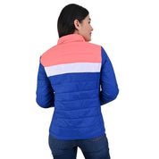 Chamarra Supply Company con forro de cierre Azul/Rosa