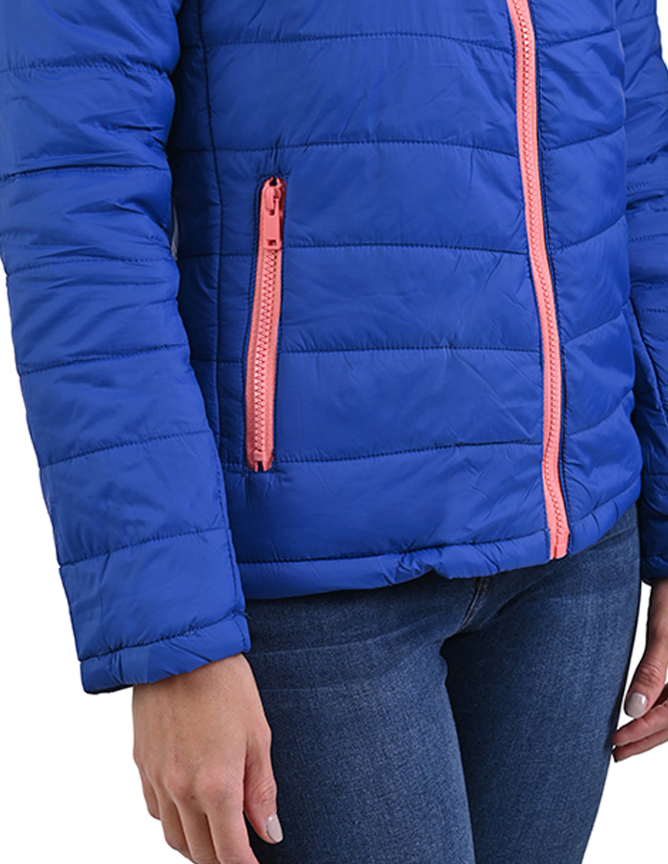 Chamarra Capitonada Supply Woman 6902 Azul Francia