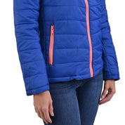 Chamarra Supply Company con forro de cierre Azul/Rosa