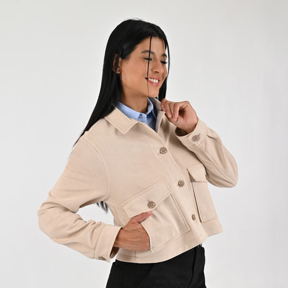 Chamarra Para Dama Supply Woman 8162 Beige
